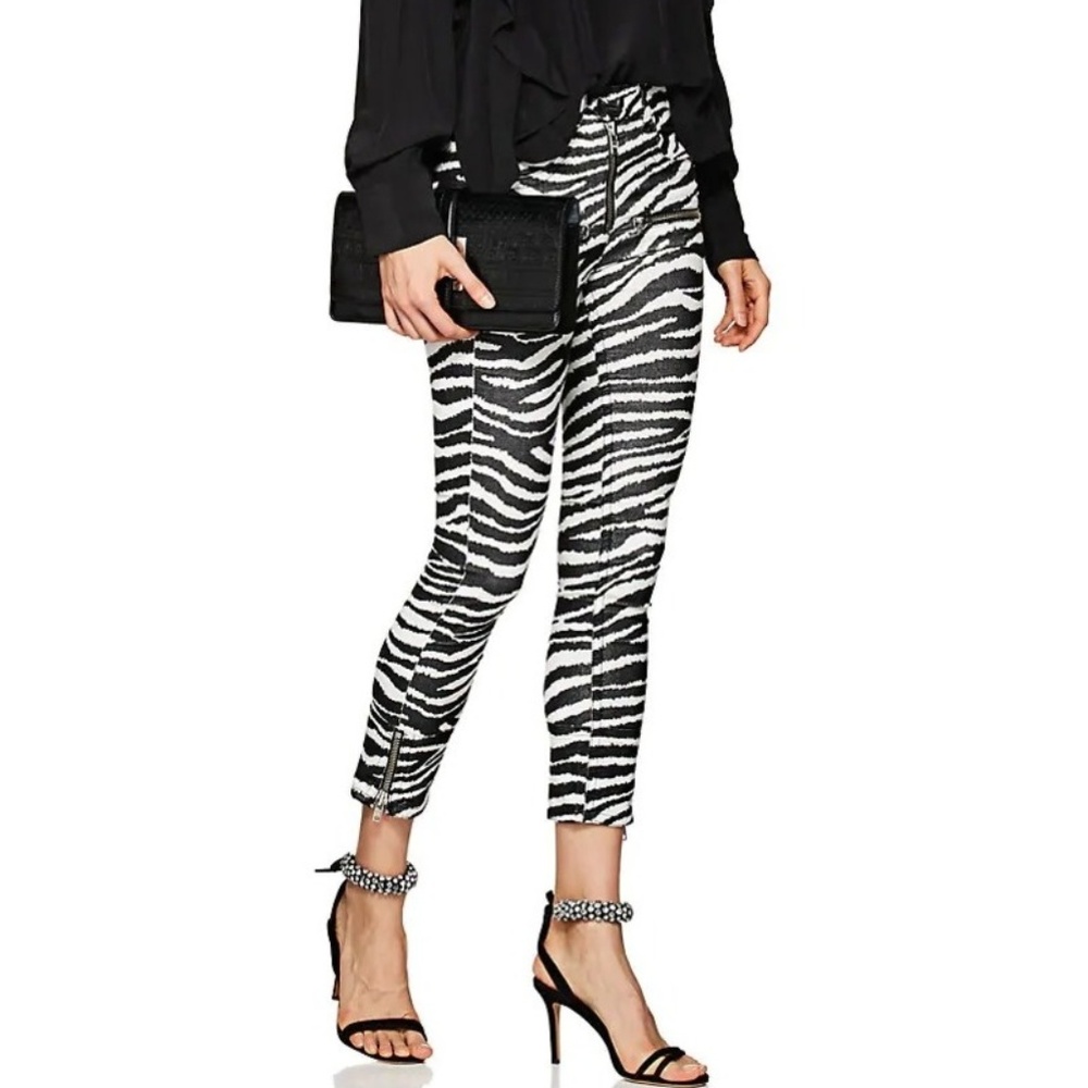 Isabel Marant Etoile Apolo Zebra Skinny Pants